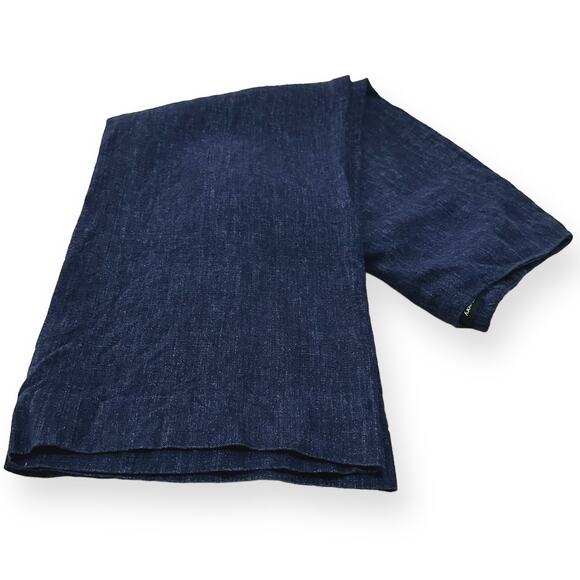 THEORY 100% Linen Terena Wide Leg Pants Chambray Minimalist Career Preppy Blue 6 - Picture 8 of 9